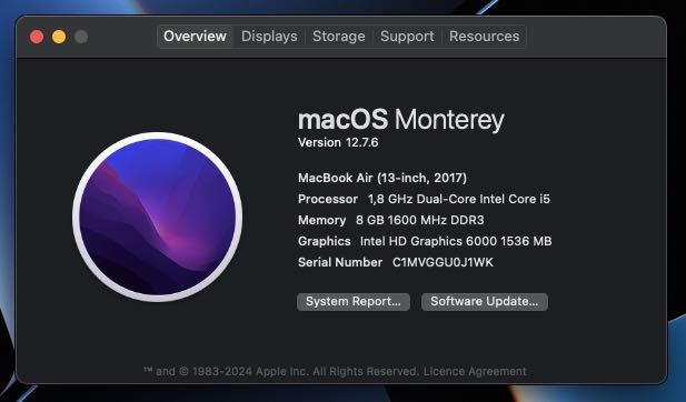 MacBook Air 13 inch - 2017