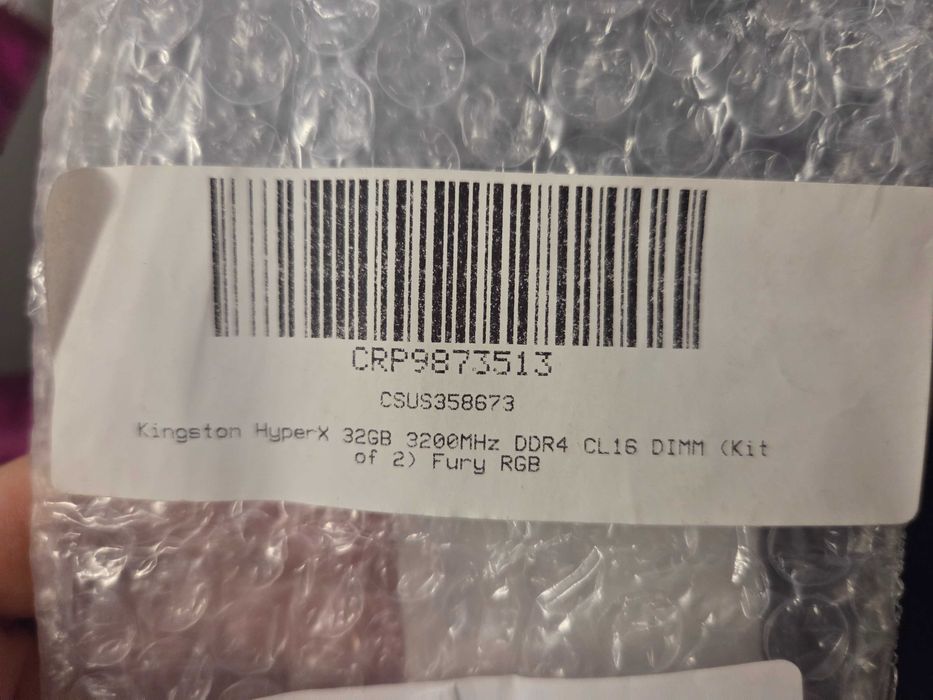 Kit Memorie Kingston FURY RGB Black XMP, 32GB (2x16GB) DDR4, 3200MT/s, CL16