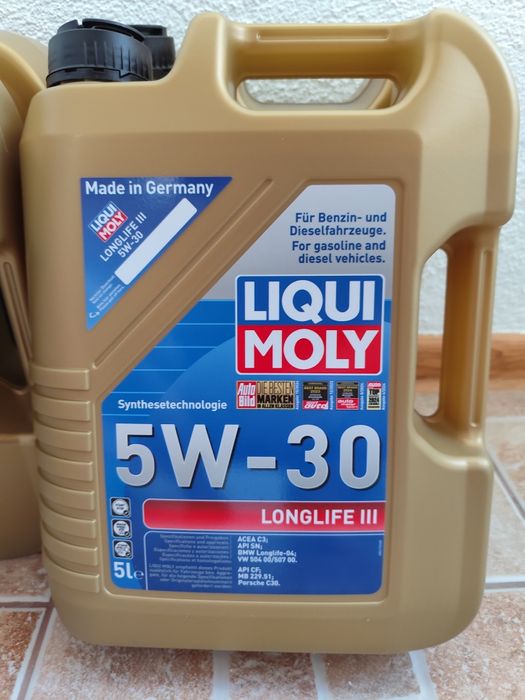 Моторно масло Liqui Moly 5w30 longlife lll 5 литра