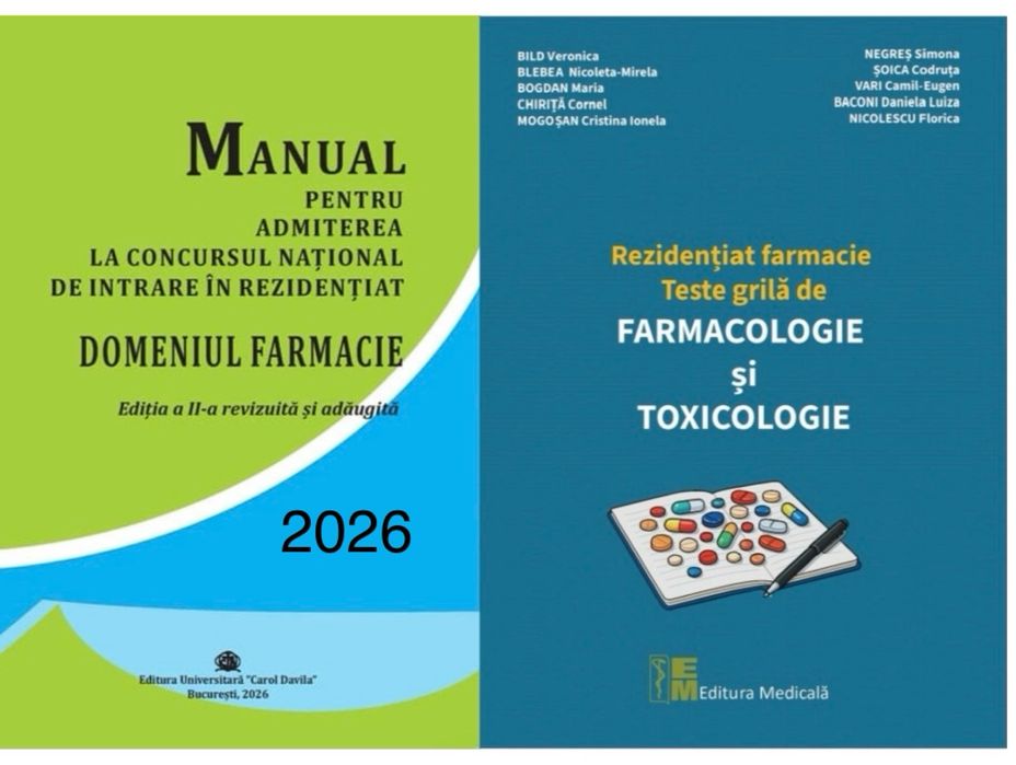 Materiale Rezidentiat Farmacie 2026, editia II revizuita