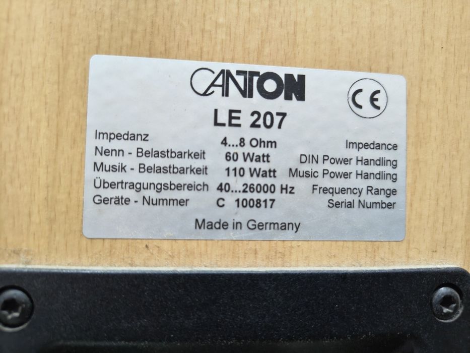 Тонколони Canton le-207