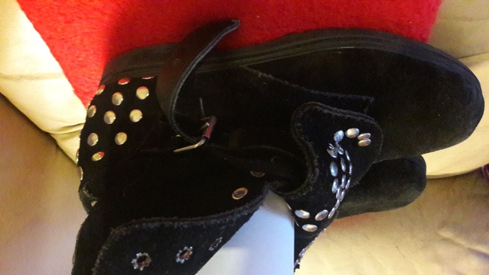 Cizme elegante băieți DAKAR din piele naturala întoarsă,mas. 42