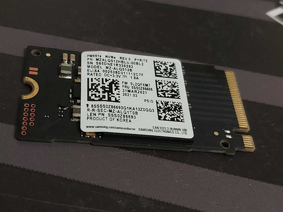512GB M.2 NVMe Samsung PM991a MZALQ512