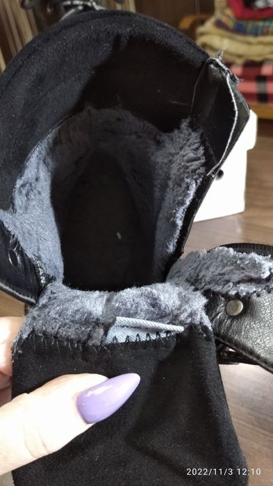 Теплые ботинки на девочку 34 р