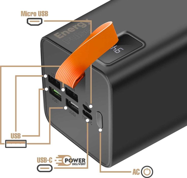 50000 mAh Супер Мощна Power Bank батерия Energy Pulse