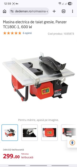 Masina electrica de taiat gresie, granit, marmura