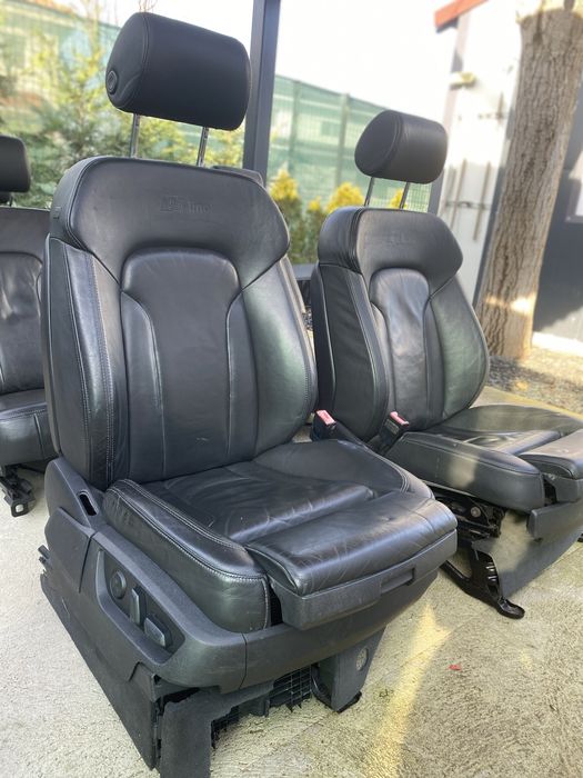 Interior Audi Q7 S-line cu 7 locuri si incalzire in scaune 2008-2015