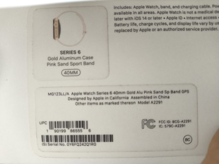 Iwatch 6 40mm gold