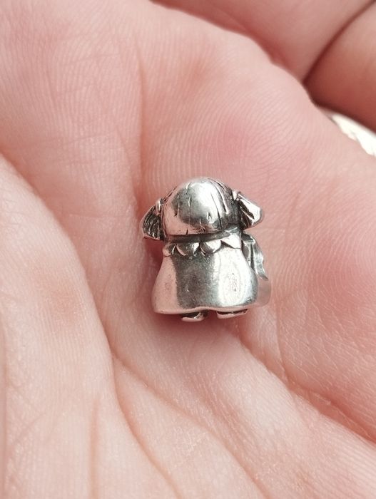 Charm din argint Pandora original fetiță veselă