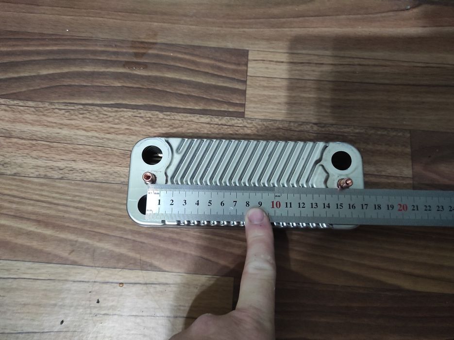 Теплообменник вторичный Viessmann Vitopend 100-w.  14 пластилин.