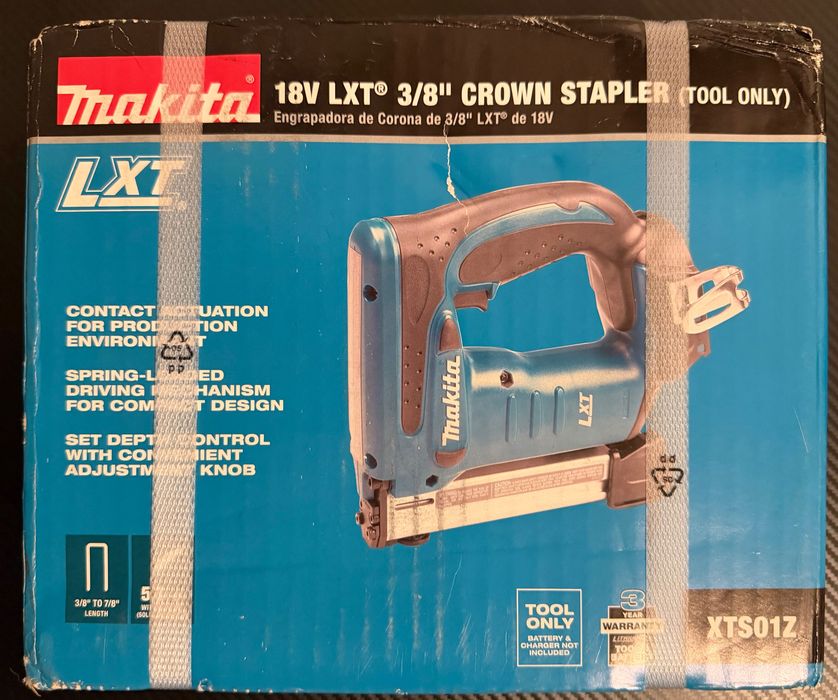 Vand capsator profesional Makita 18V LXT, nou, in cutie. Cumparat din SUA