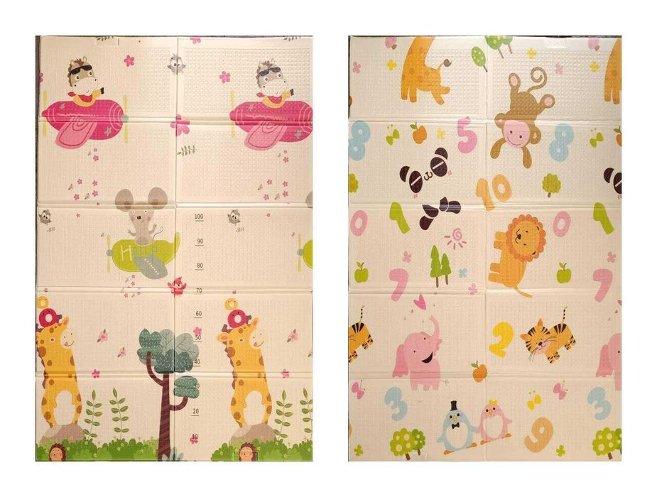 Двулицево сгъваемо килимче 120/180