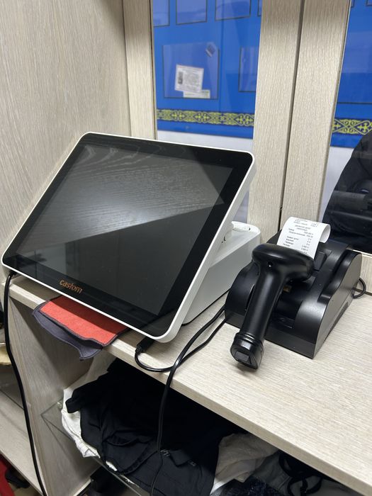 Кассовое оборудование, моноблок, сканер штрихкода, принтер чеков