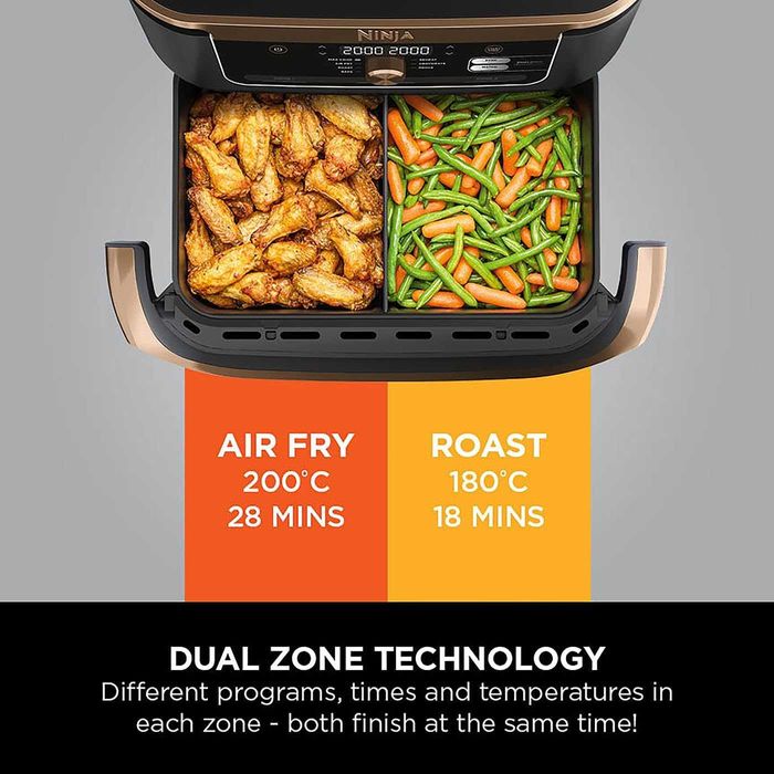 Двузонов фритюрник с горещ въздух Ninja Foodi FlexDrawer (AF500EUCP)