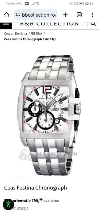 Vând ceas Festina