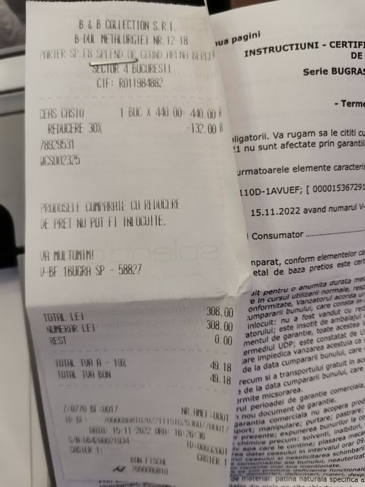 Ceas Casio Edifice EFV-100D-1AVUEF impecabil, cutie originala