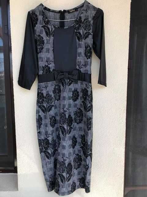 Rochie noua alb cu negru mărimea 38