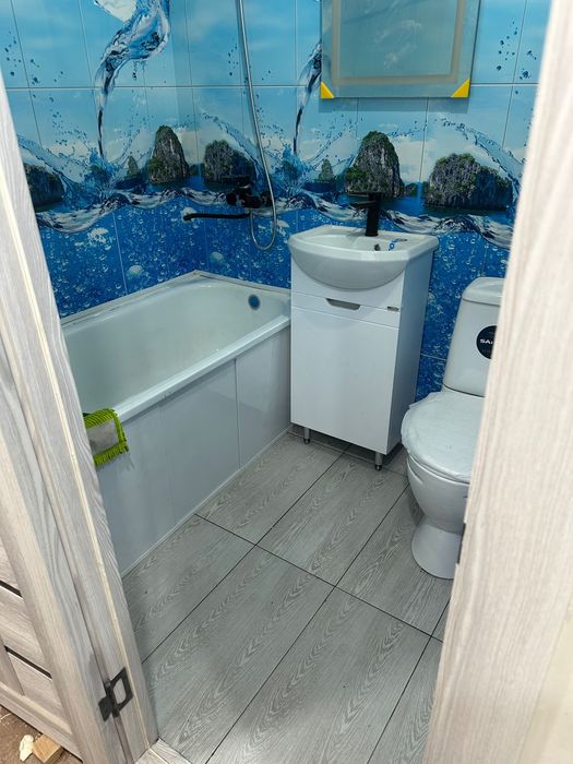 Ремонт ванной декор панелью !