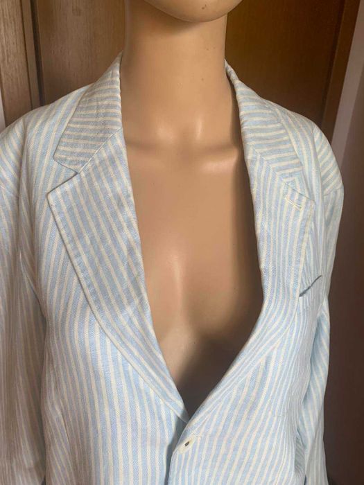 Мъжко ленено сако райе G star, размер 50