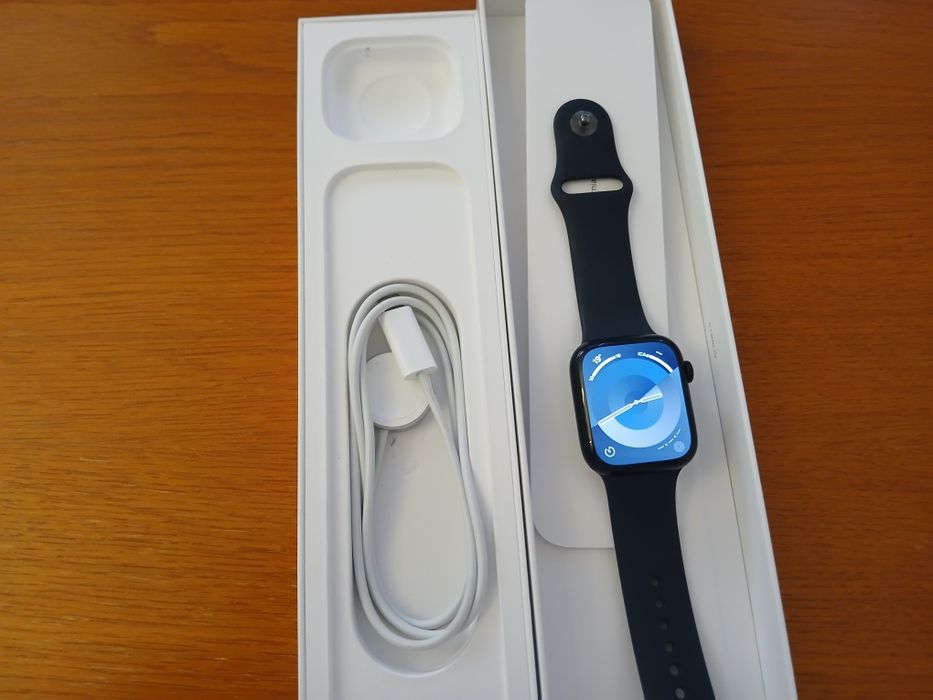 Apple Watch 7 45mm Impecabil la cutie Midnight Black
