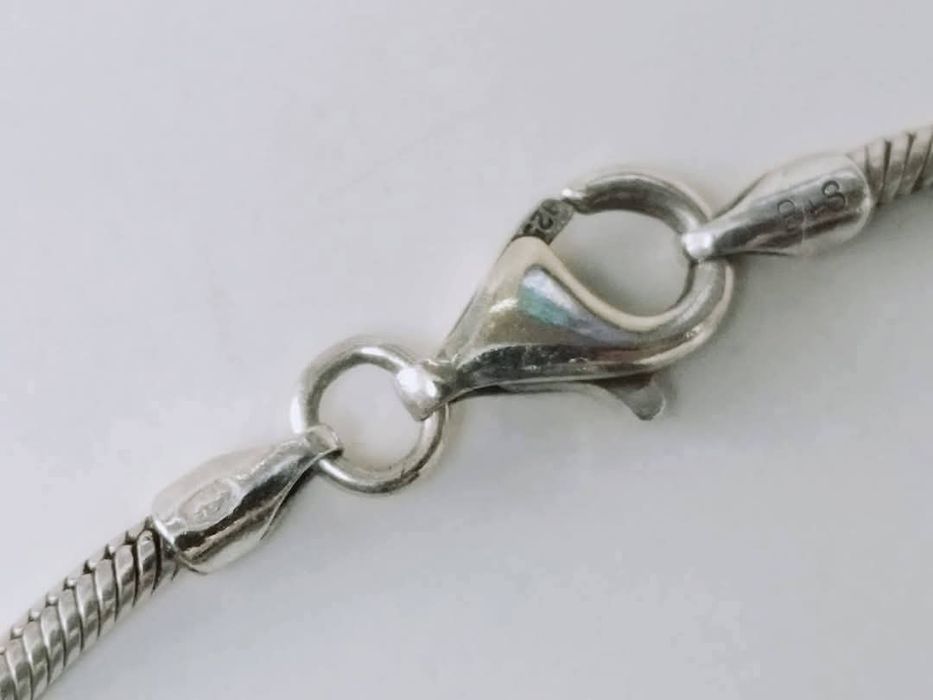 Colier lant argint 925 cu pandantiv peste cu pietre