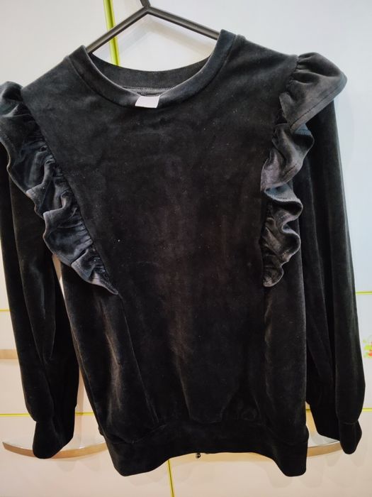 Детска плюшена официална блуза за момиче 7-8 години,ръст 128 см