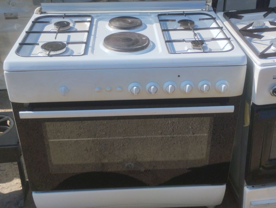 Гефест газ плитаси 6 канфорка 4 газга 2 електрон пилиткали