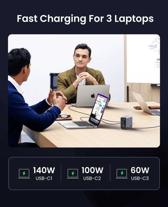UGREEN Nexode 300W 5-Port Desktop Charger Настольное зарядное устройст