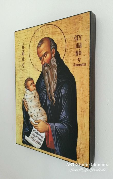 Икона на Свети Стилиян Детепазител icona Sveti Stilian Detepazitel