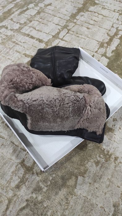 Сапоги замшевые натуральные