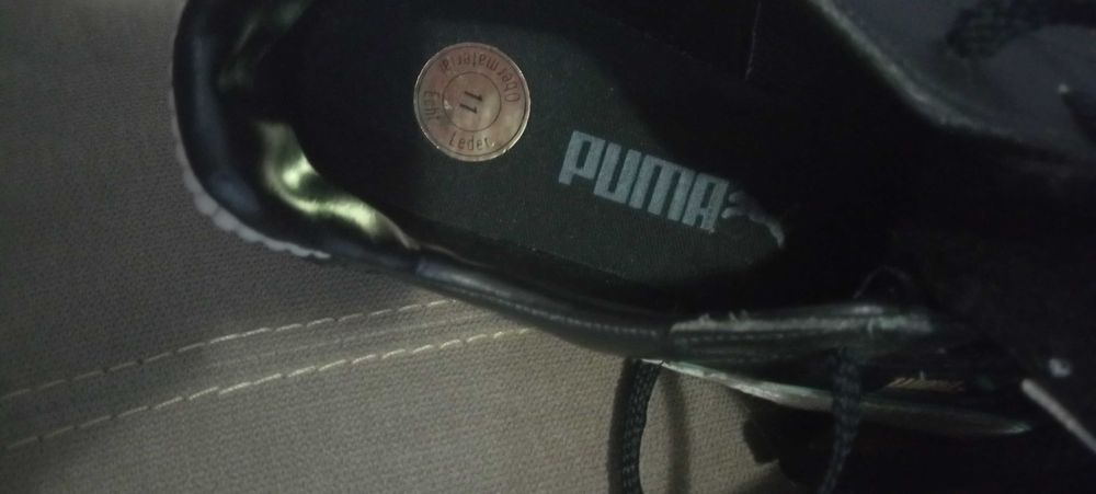 Нови бутонки Пума от естествена кожа вътре и вън, 44 номер