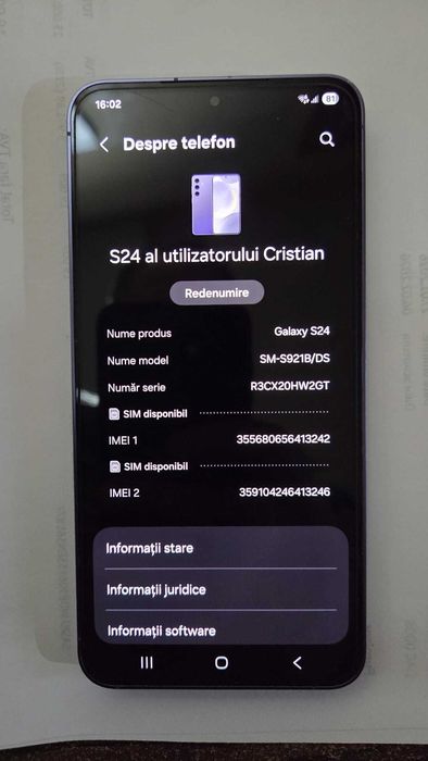 Samsung S 24 / 128GB / (impecabil}