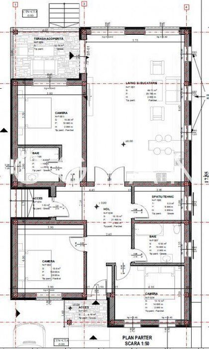 Casa moderna pe un singur nivel, Selimbar 130 mp