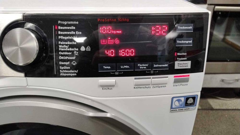 А+++ Комбинирана Пералня със сушилня AEG-АЕГ 10/6 кг 1600 об/мин