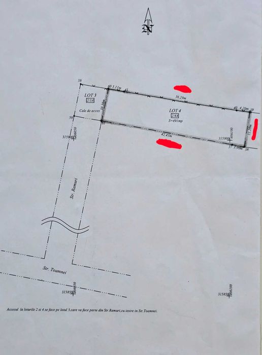 Vând teren intravilan - Bariera vâlcii Aleea 4 Ramuri