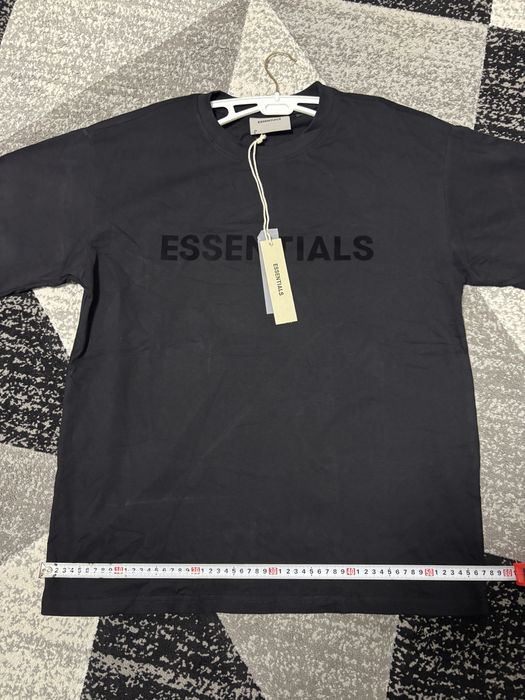 Tricou Essentials Negru – Mărimea L, Nou cu Etichetă