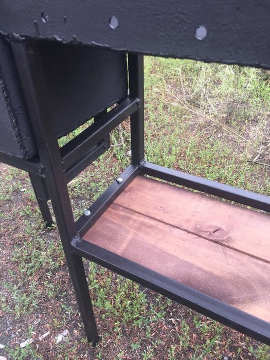 Новый мангал с печью для казана