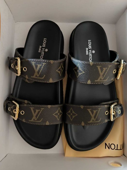 Sandale din piele Louis Vuitton