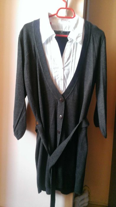 bluza model double look camasa -cardigan