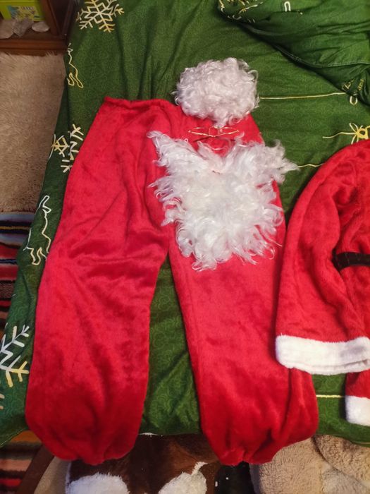 Costum MOȘ Crăciun profesional 6 piese