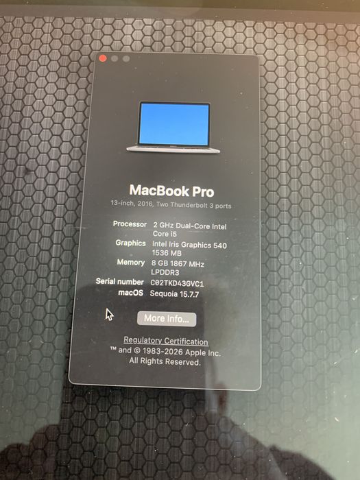 MacBook Pro 13" А1708