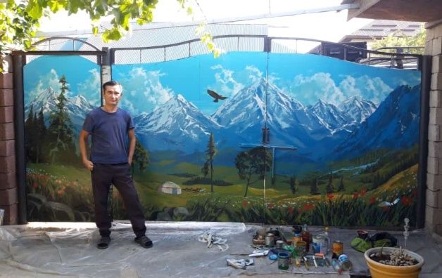 Роспись стен в Каскелен