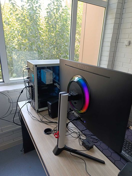 Игровой компьютер + монитор и клавиатура A4Tech Bloody S98 Naraka