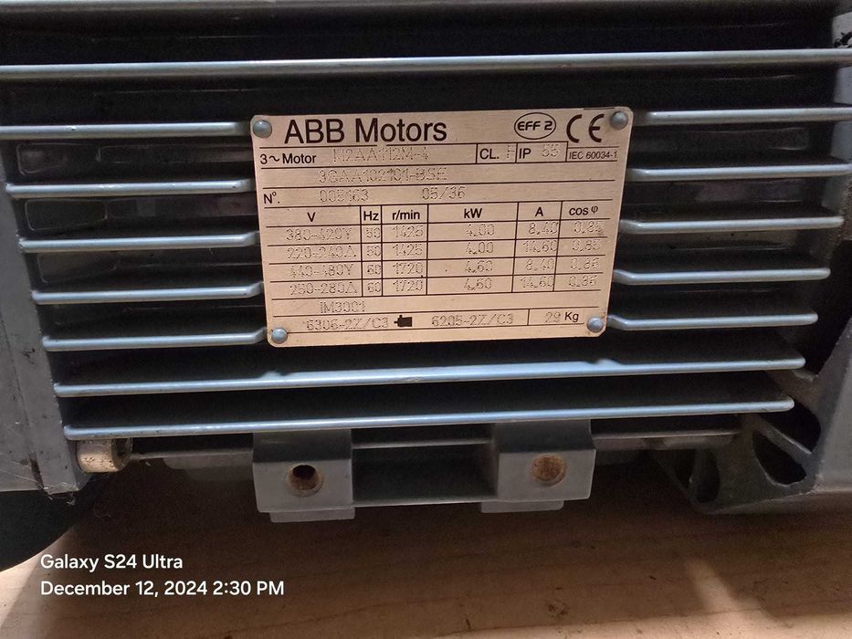 Motor electric ABB trifazat / monofazat 4 kw