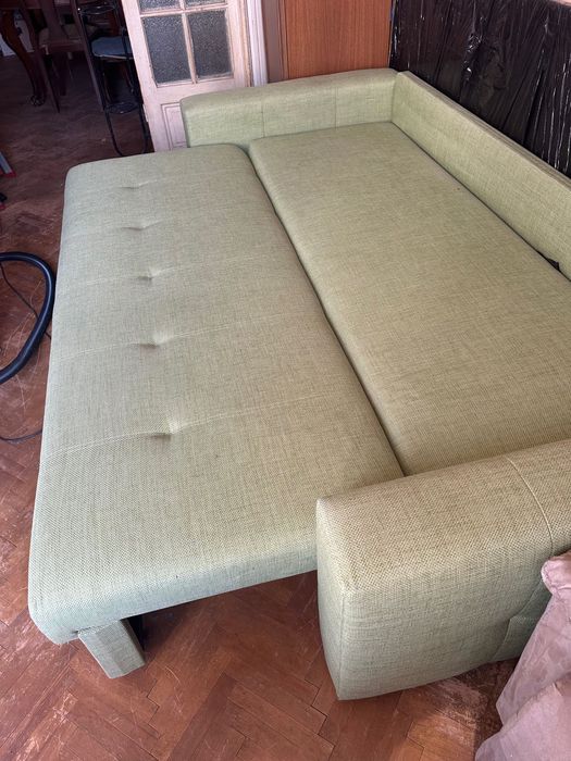 Canapea extensibilă cu ladă depozitare - stare bună