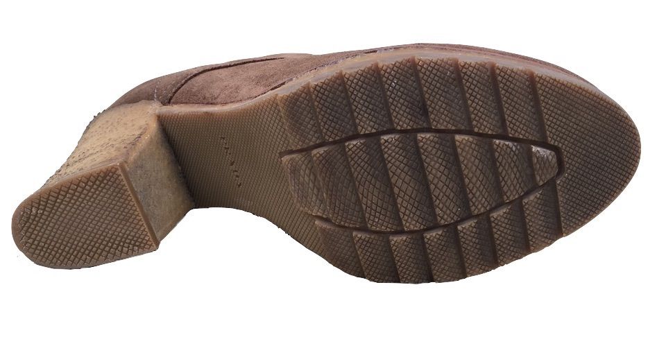 PRADA Ghete Botine Fashion Maro Piele Intoarsa Original Italia