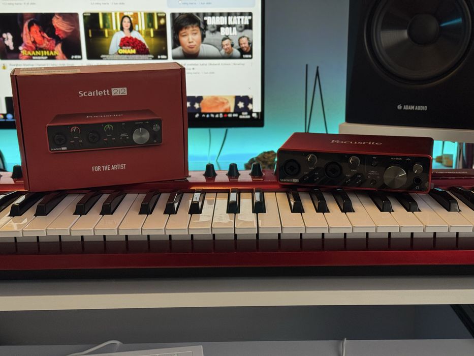 Focusrite Scarlett 2i2 3rd gen yangi kam ishlatilgan