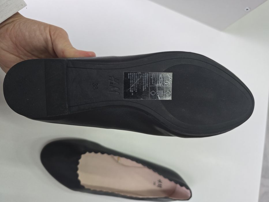 Балетки чёрные женские