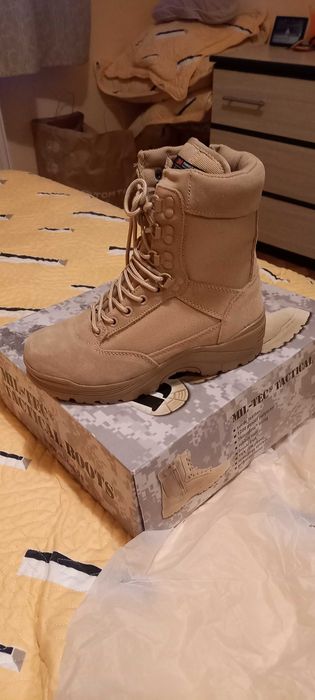 Ghete dama army din piele naturala