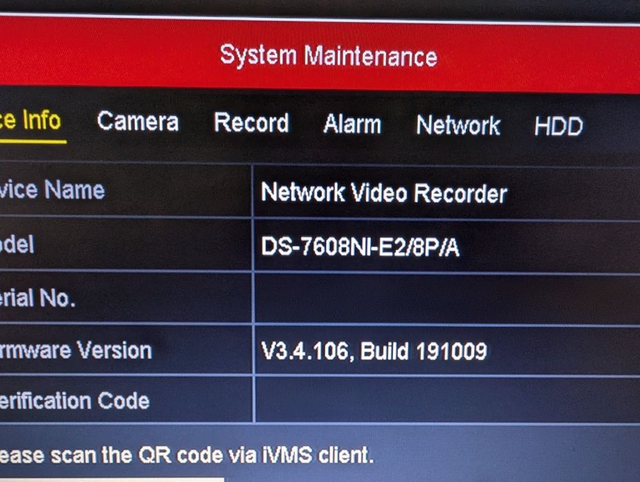 NVR Hikvision DS-7608NI-E2